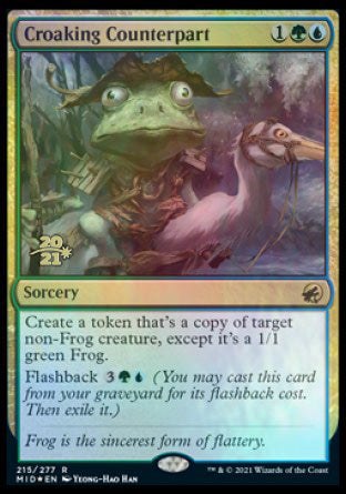 Croaking Counterpart [Innistrad: Midnight Hunt Prerelease Promos] | GrognardGamesBatavia