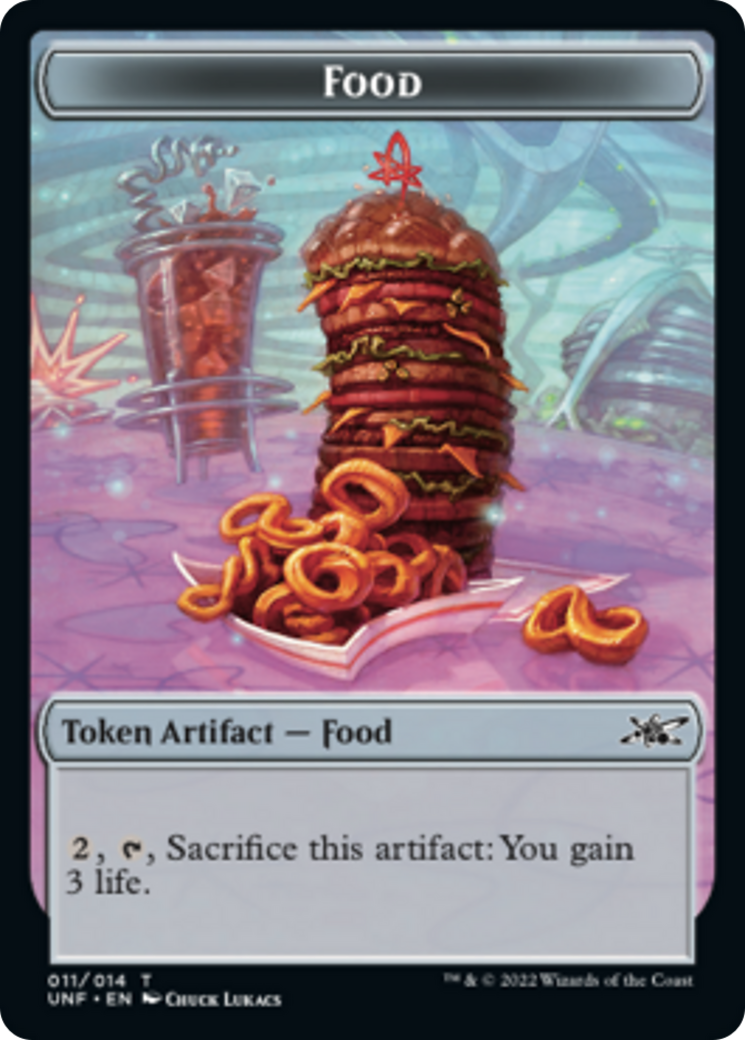 Cat // Food (11) Double-Sided Token [Unfinity Tokens] | GrognardGamesBatavia