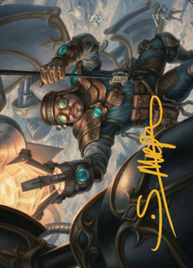 Powerstone Engineer Art Card (Gold-Stamped Signature) [The Brothers' War Art Series] | GrognardGamesBatavia