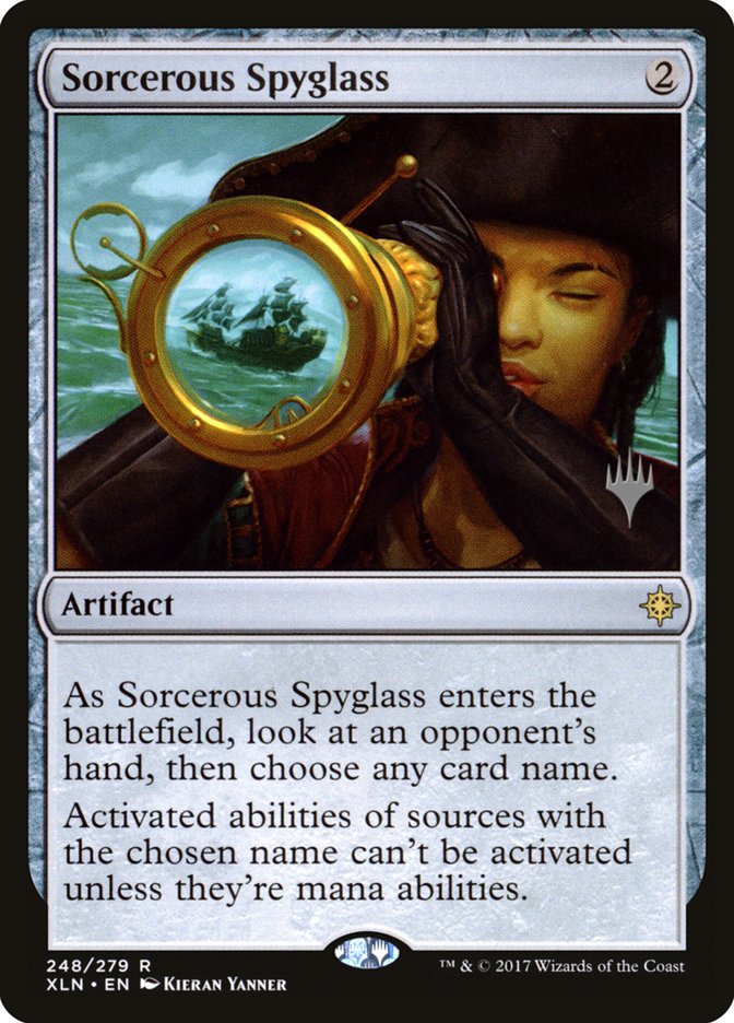 Sorcerous Spyglass (Promo Pack) [Ixalan Promos] | GrognardGamesBatavia