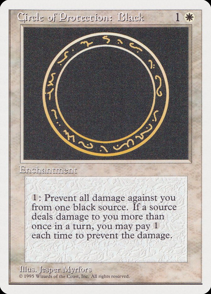 Circle of Protection: Black [Rivals Quick Start Set] | GrognardGamesBatavia