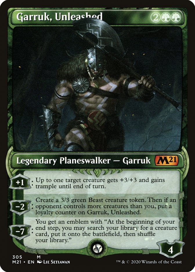 Garruk, Unleashed (Showcase) [Core Set 2021] | GrognardGamesBatavia