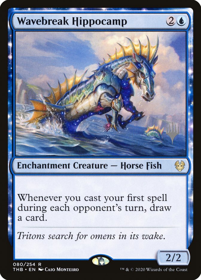 Wavebreak Hippocamp (Promo Pack) [Theros Beyond Death Promos] | GrognardGamesBatavia