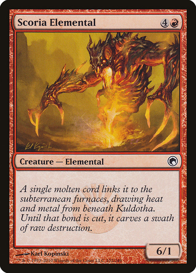 Scoria Elemental [Scars of Mirrodin] | GrognardGamesBatavia