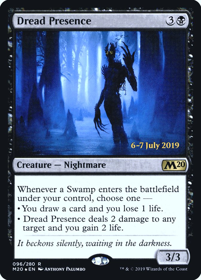 Dread Presence [Core Set 2020 Prerelease Promos] | GrognardGamesBatavia