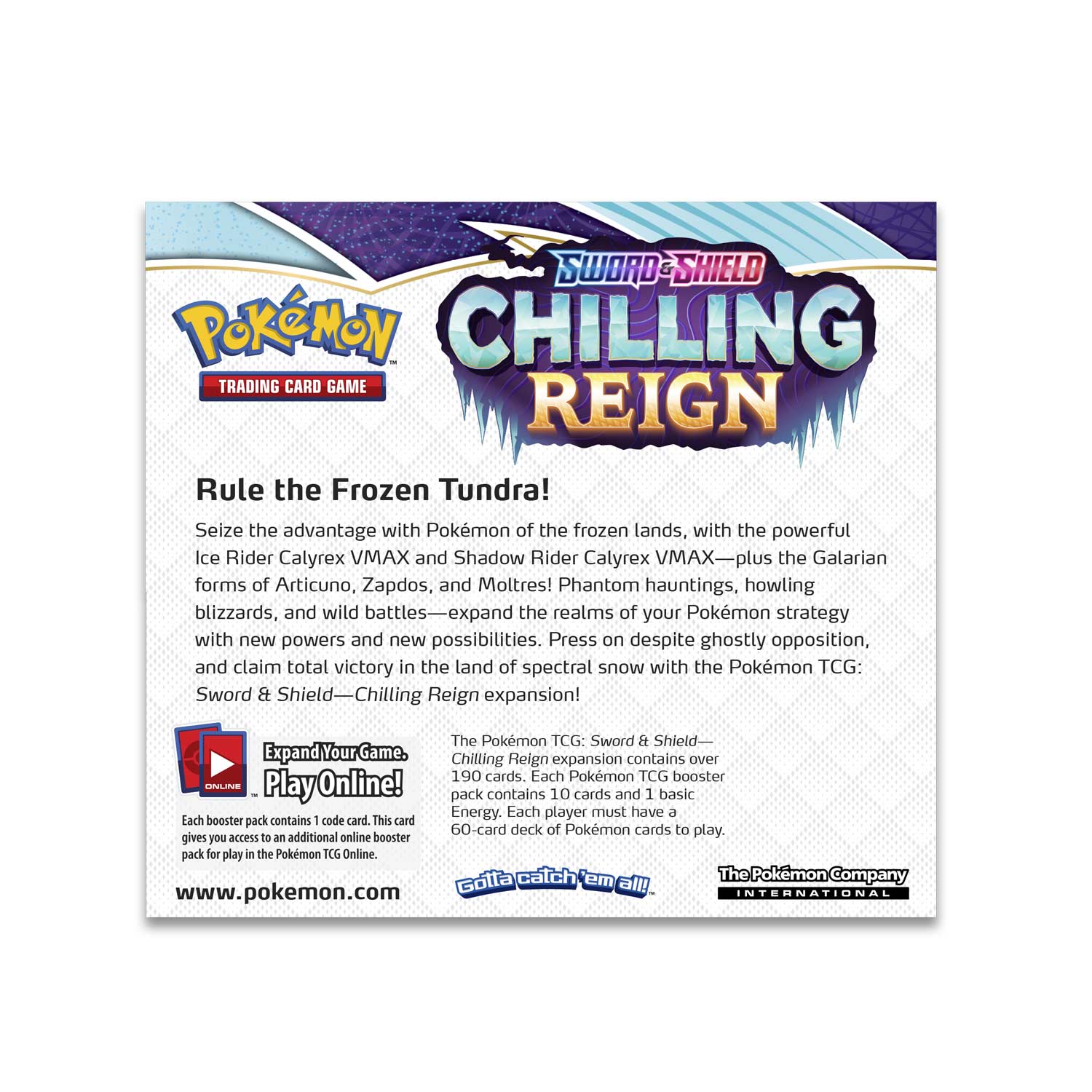 Sword & Shield: Chilling Reign - Booster Box | GrognardGamesBatavia