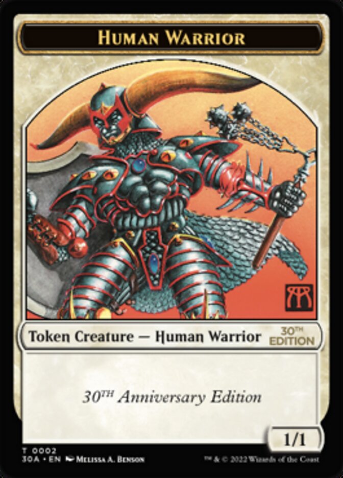 Human Warrior Token [30th Anniversary Tokens] | GrognardGamesBatavia