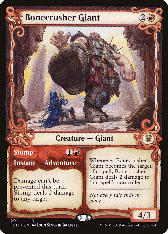 Bonecrusher Giant // Stomp (Showcase) [Throne of Eldraine] | GrognardGamesBatavia