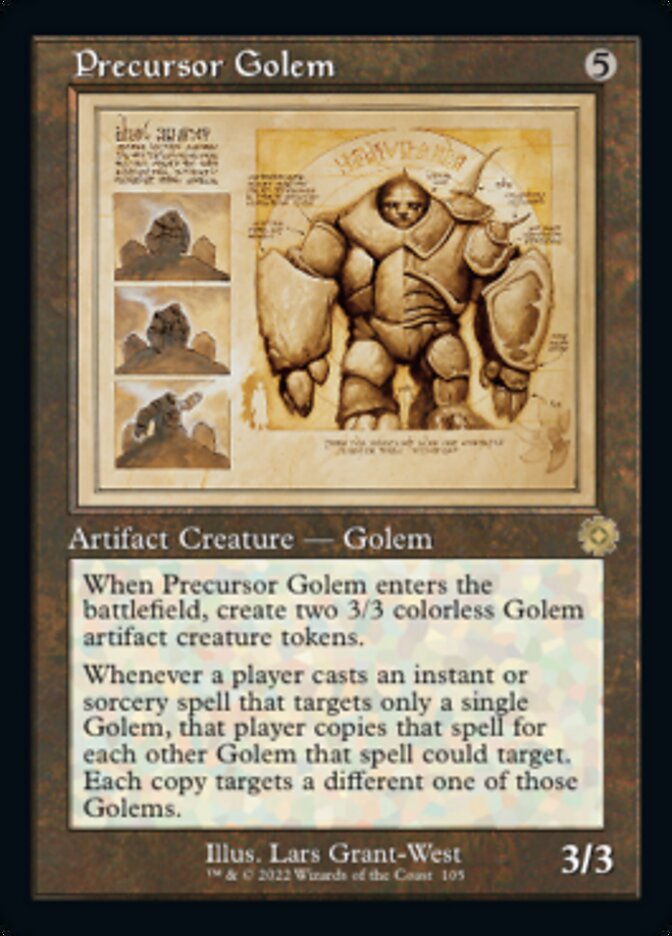 Precursor Golem (Retro Schematic) [The Brothers' War Retro Artifacts] | GrognardGamesBatavia