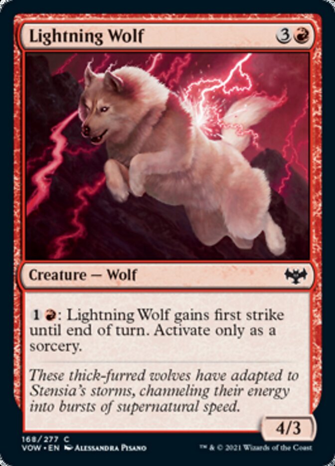 Lightning Wolf [Innistrad: Crimson Vow] | GrognardGamesBatavia