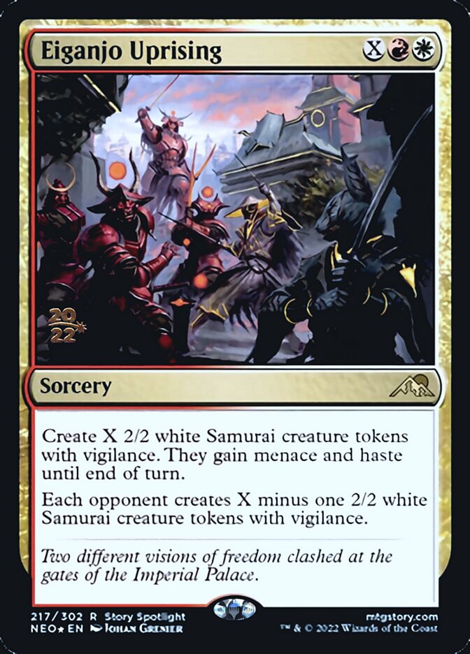 Eiganjo Uprising [Kamigawa: Neon Dynasty Prerelease Promos] | GrognardGamesBatavia