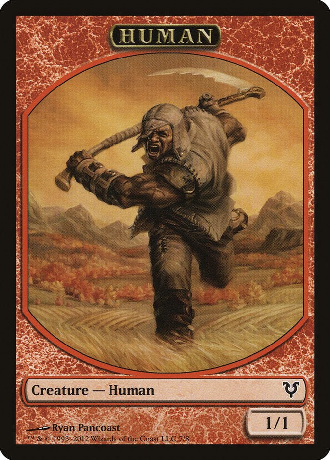 Human Token (7/8) [Avacyn Restored Tokens] | GrognardGamesBatavia