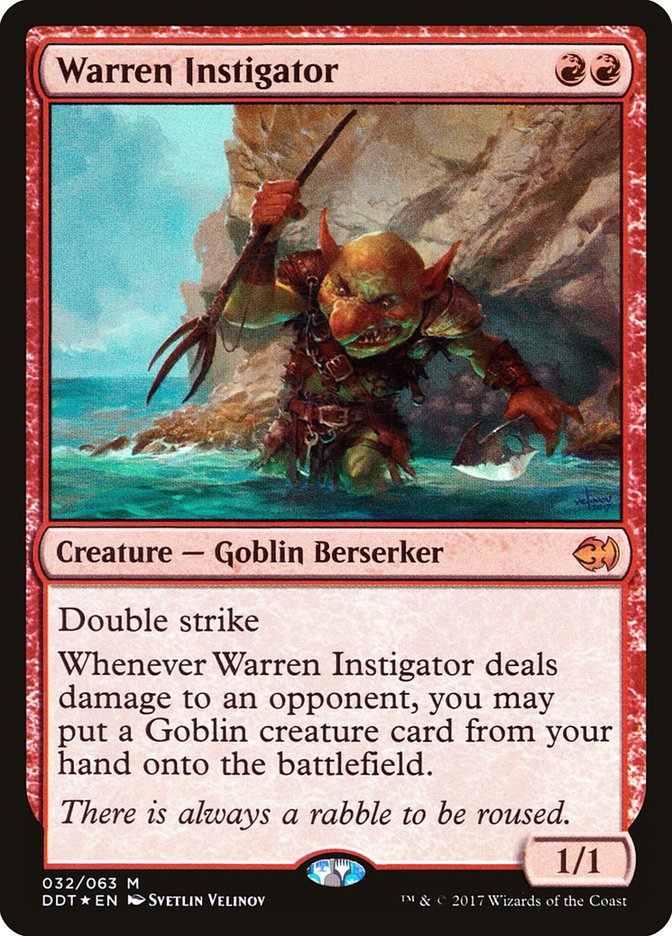 Warren Instigator [Duel Decks: Merfolk vs. Goblins] | GrognardGamesBatavia