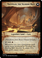 Brass's Tunnel-Grinder // Tecutlan, the Searing Rift [The Lost Caverns of Ixalan Prerelease Cards] | GrognardGamesBatavia