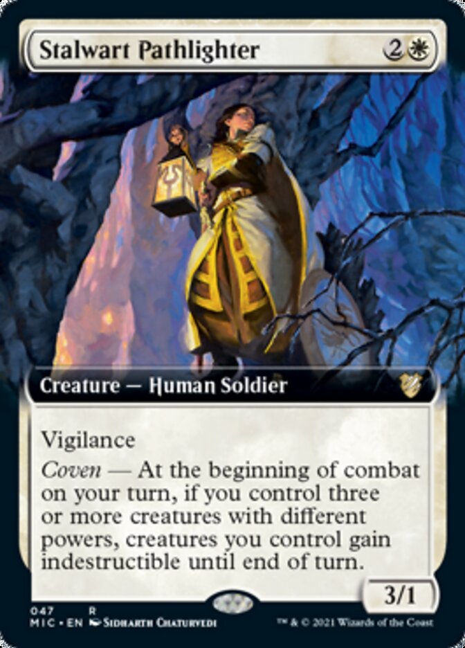 Stalwart Pathlighter (Extended Art) [Innistrad: Midnight Hunt Commander] | GrognardGamesBatavia