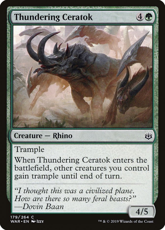 Thundering Ceratok [War of the Spark] | GrognardGamesBatavia