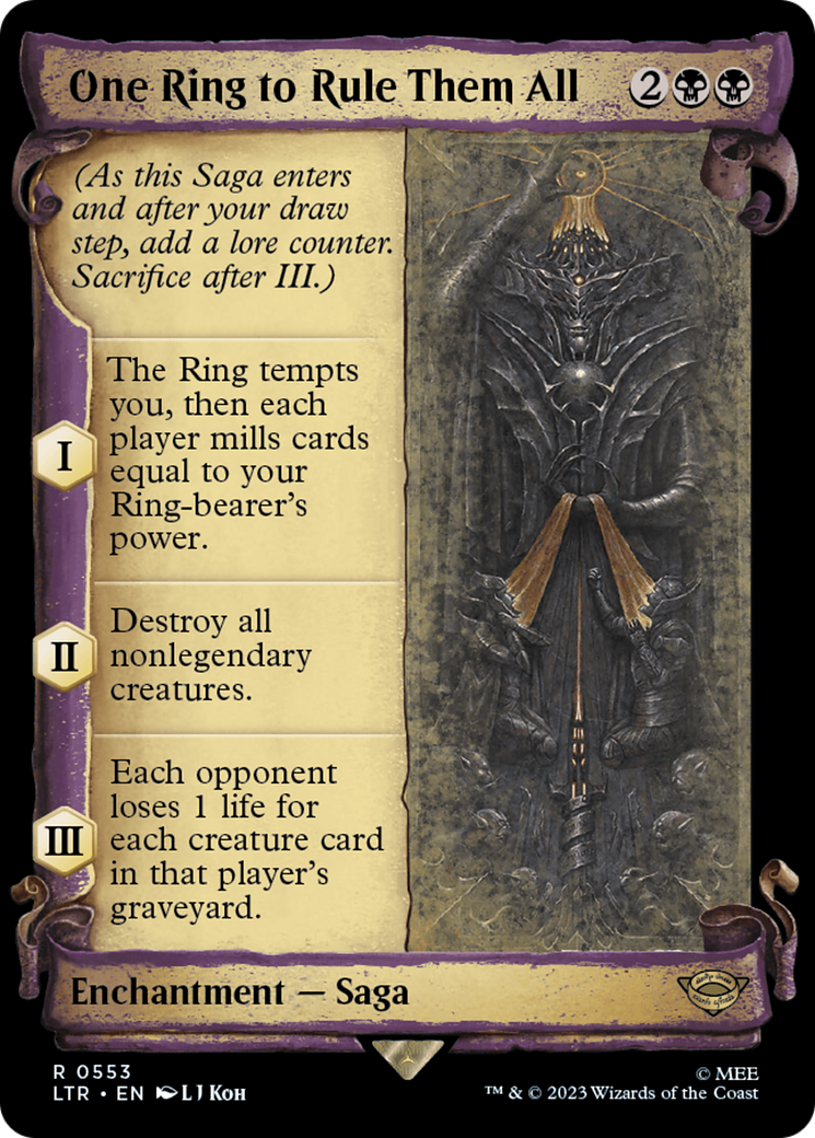 One Ring to Rule Them All [The Lord of the Rings: Tales of Middle-Earth Showcase Scrolls] | GrognardGamesBatavia