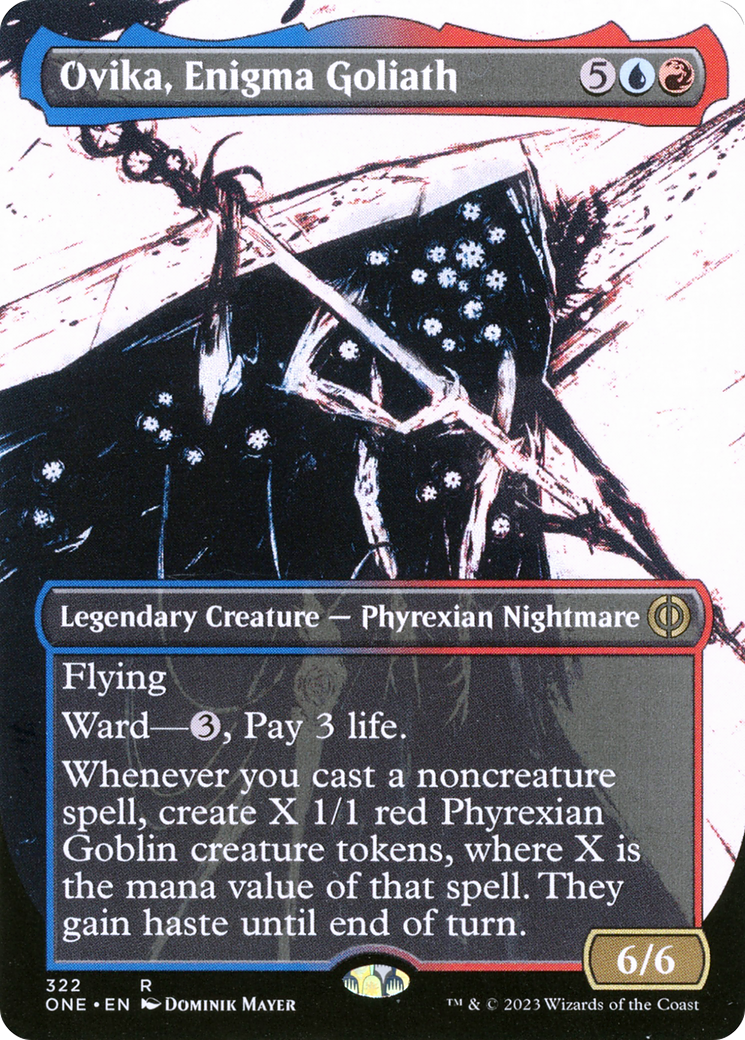 Ovika, Enigma Goliath (Borderless Ichor) [Phyrexia: All Will Be One] | GrognardGamesBatavia