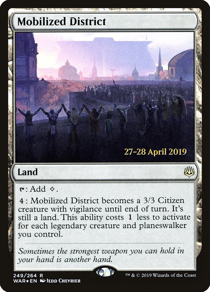 Mobilized District [War of the Spark Prerelease Promos] | GrognardGamesBatavia