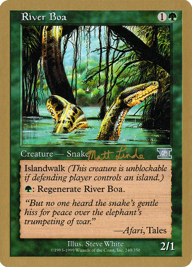 River Boa (Matt Linde) [World Championship Decks 1999] | GrognardGamesBatavia