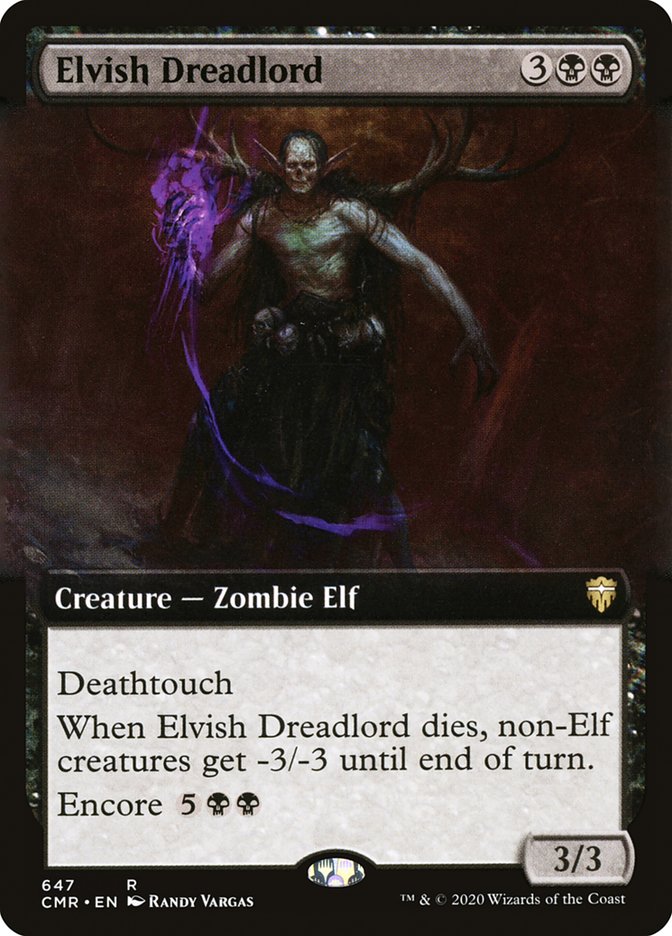 Elvish Dreadlord (Extended Art) [Commander Legends] | GrognardGamesBatavia