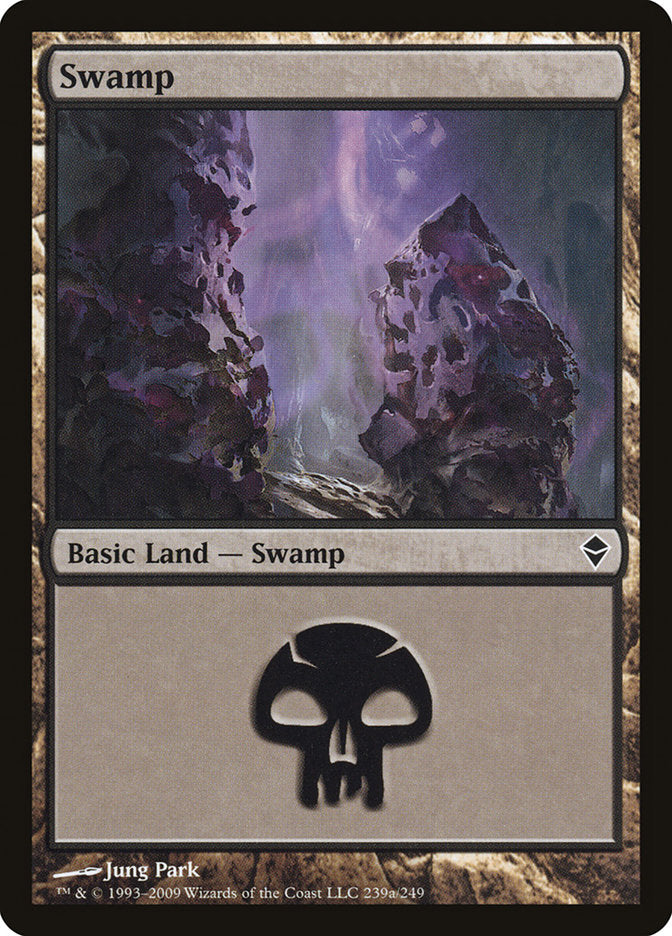 Swamp (239a) [Zendikar] | GrognardGamesBatavia