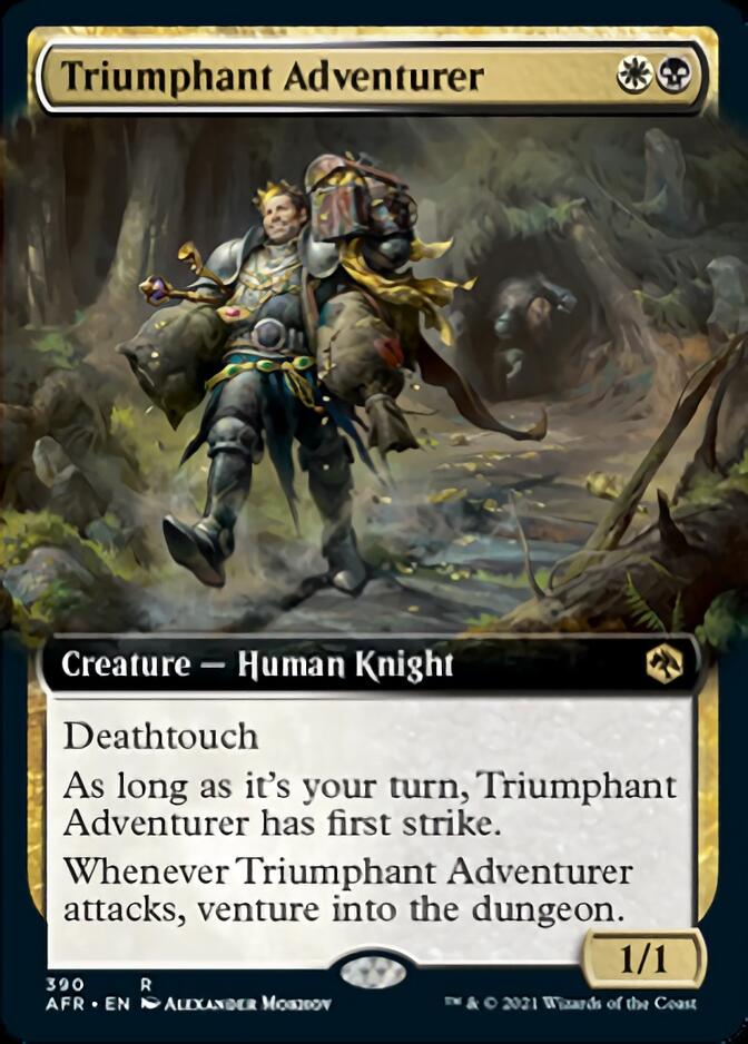 Triumphant Adventurer (Extended Art) [Dungeons & Dragons: Adventures in the Forgotten Realms] | GrognardGamesBatavia