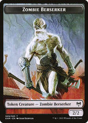 Elf Warrior // Zombie Berserker Double-Sided Token [Kaldheim Tokens] | GrognardGamesBatavia