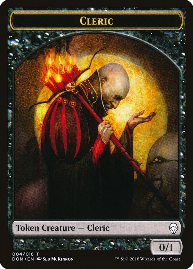 Cleric Token [Dominaria Tokens] | GrognardGamesBatavia