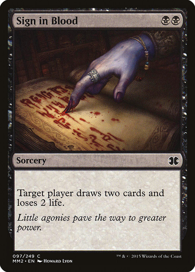 Sign in Blood [Modern Masters 2015] | GrognardGamesBatavia