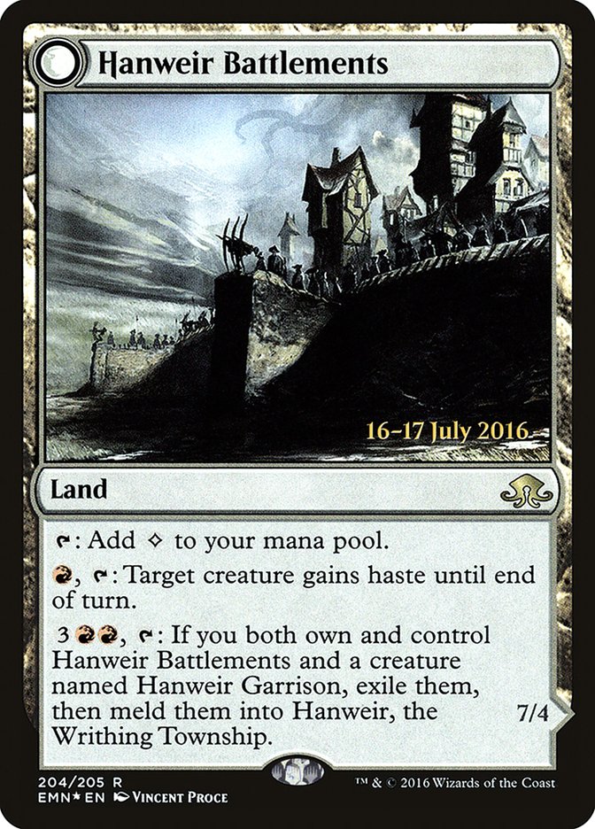 Hanweir Battlements [Eldritch Moon Prerelease Promos] | GrognardGamesBatavia