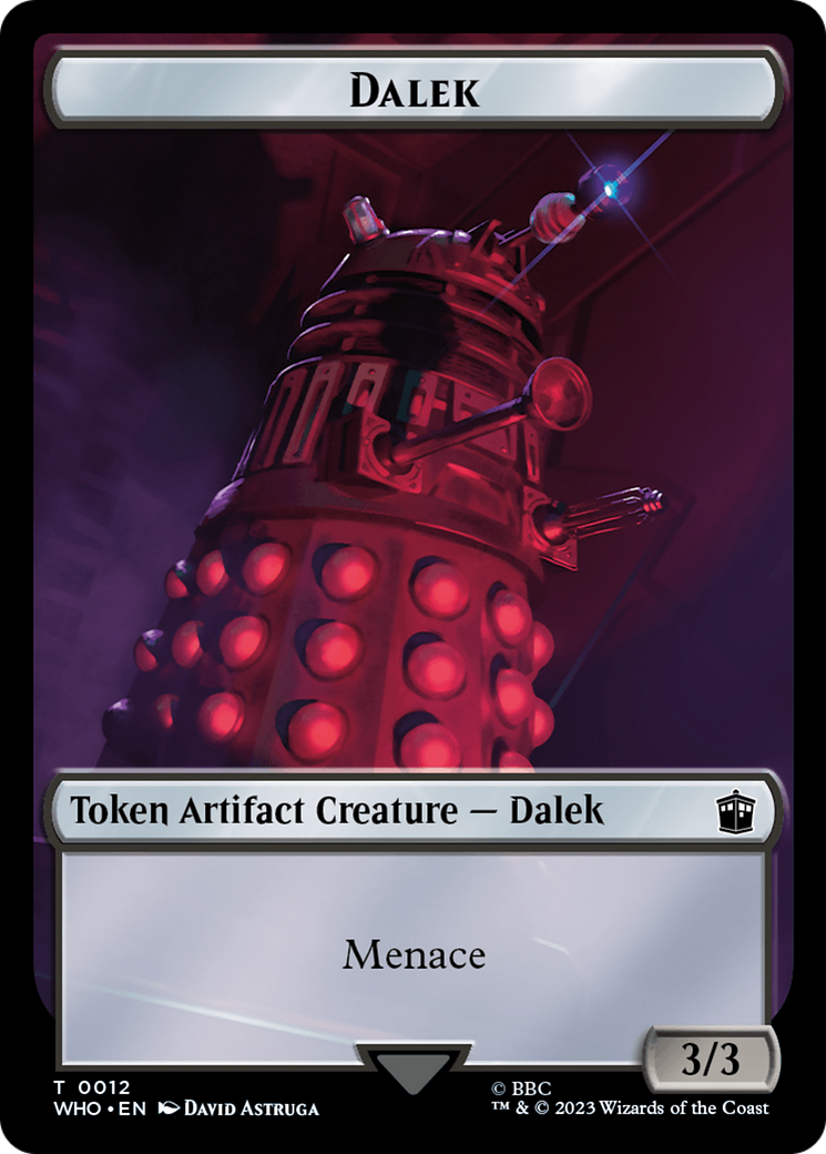 Dalek // Cyberman Double-Sided Token [Doctor Who Tokens] | GrognardGamesBatavia