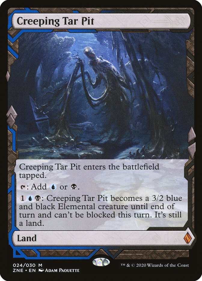 Creeping Tar Pit (Expeditions) [Zendikar Rising Expeditions] | GrognardGamesBatavia