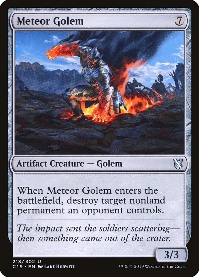 Meteor Golem [Commander 2019] | GrognardGamesBatavia