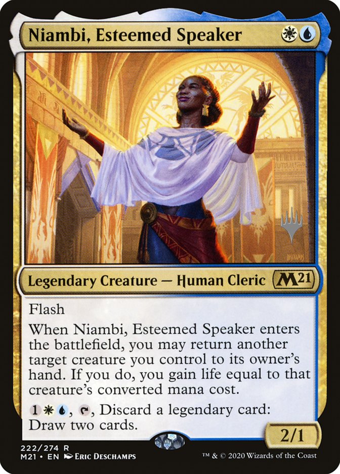 Niambi, Esteemed Speaker (Promo Pack) [Core Set 2021 Promos] | GrognardGamesBatavia