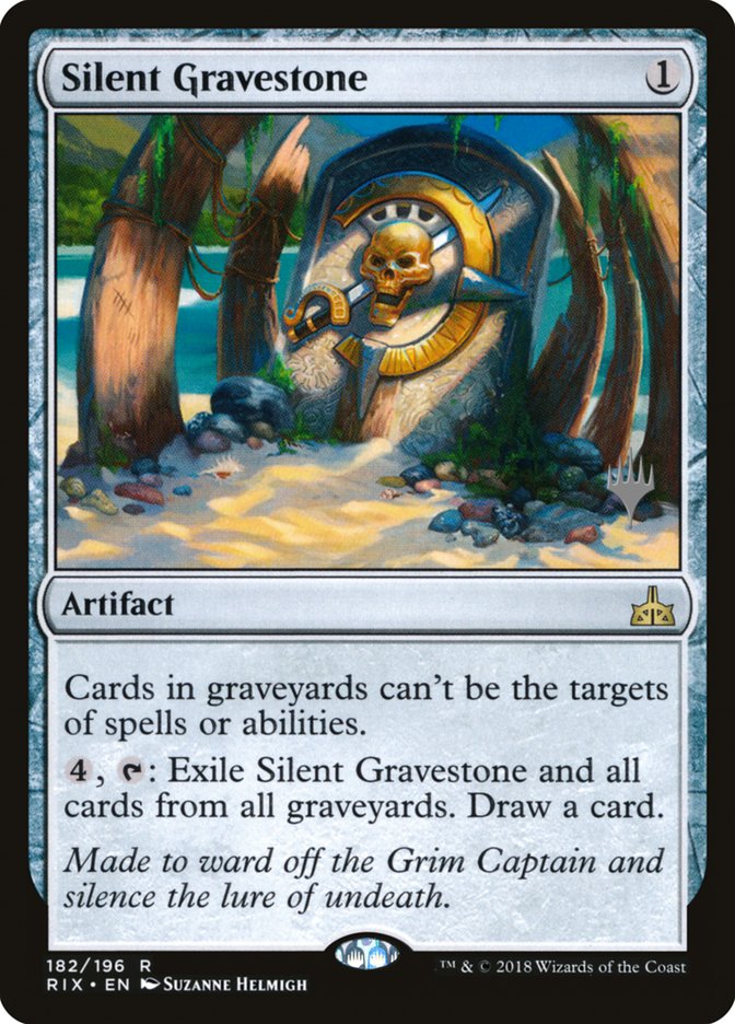 Silent Gravestone (Promo Pack) [Rivals of Ixalan Promos] | GrognardGamesBatavia