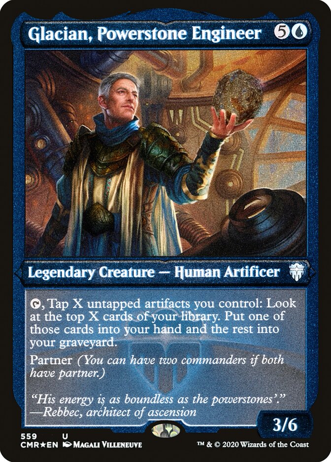 Glacian, Powerstone Engineer (Etched) [Commander Legends] | GrognardGamesBatavia