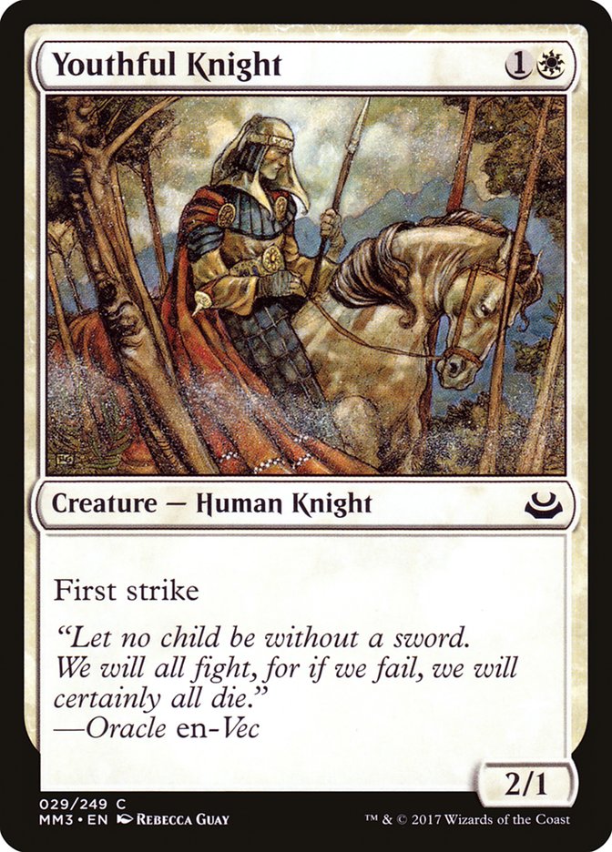 Youthful Knight [Modern Masters 2017] | GrognardGamesBatavia
