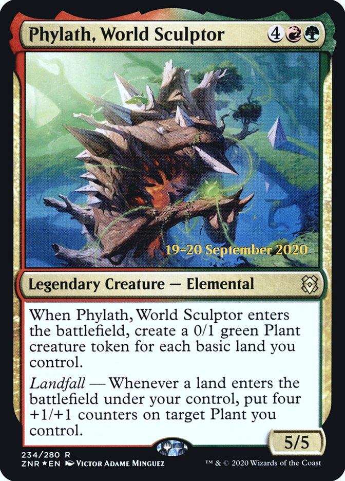 Phylath, World Sculptor [Zendikar Rising Prerelease Promos] | GrognardGamesBatavia