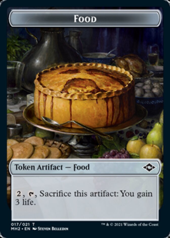 Beast // Food (17) Double-Sided Token [Modern Horizons 2 Tokens] | GrognardGamesBatavia