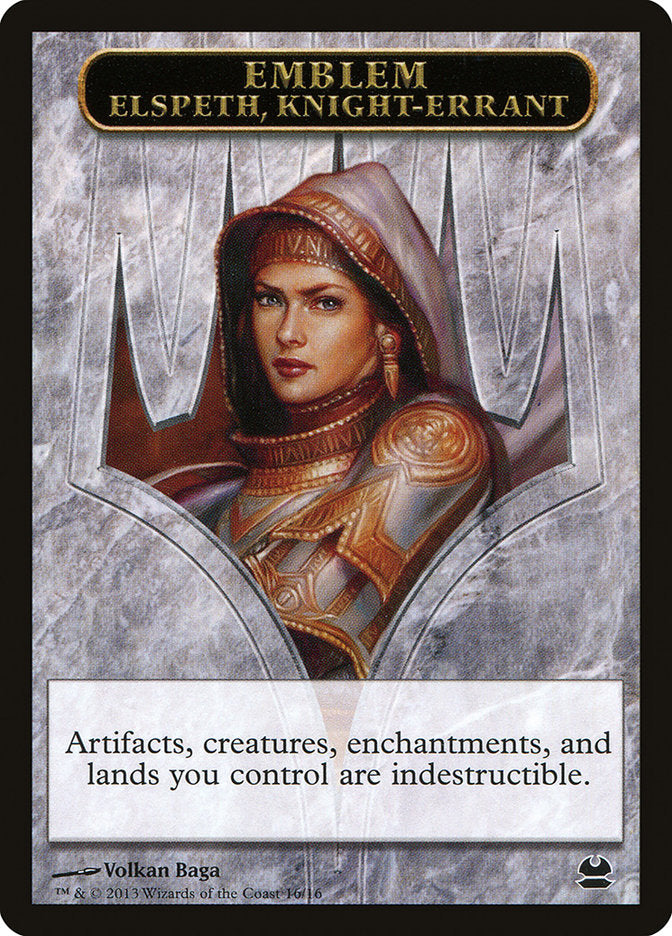 Elspeth, Knight-Errant Emblem [Modern Masters Tokens] | GrognardGamesBatavia