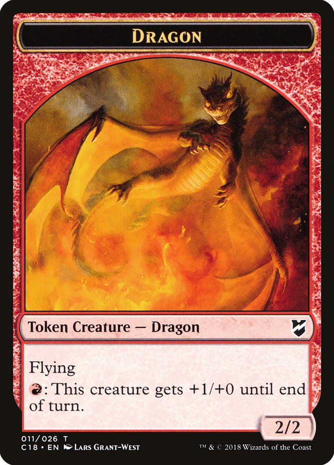 Dragon Token [Commander 2018 Tokens] | GrognardGamesBatavia