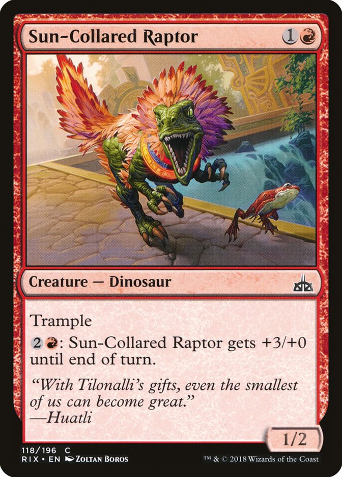 Sun-Collared Raptor [Rivals of Ixalan] | GrognardGamesBatavia