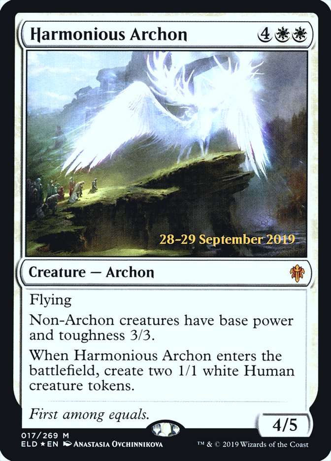 Harmonious Archon [Throne of Eldraine Prerelease Promos] | GrognardGamesBatavia