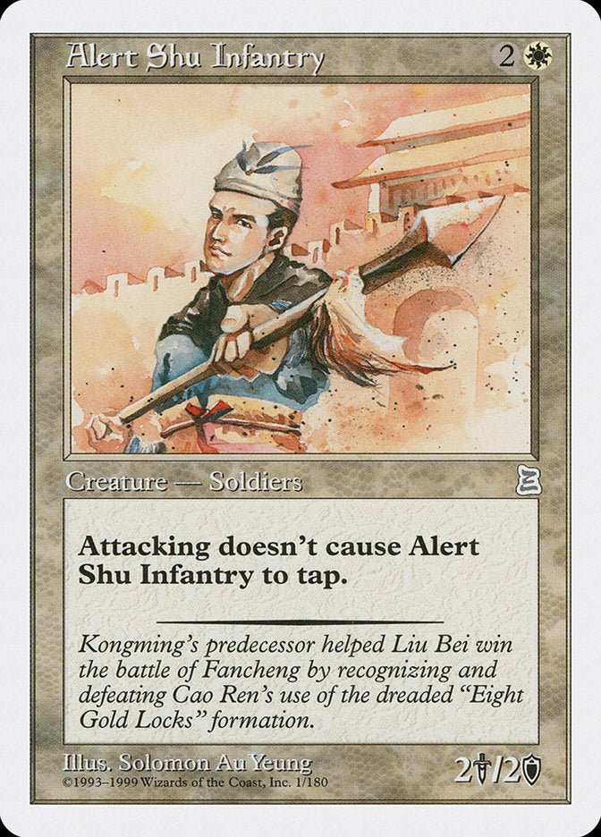 Alert Shu Infantry [Portal Three Kingdoms] | GrognardGamesBatavia