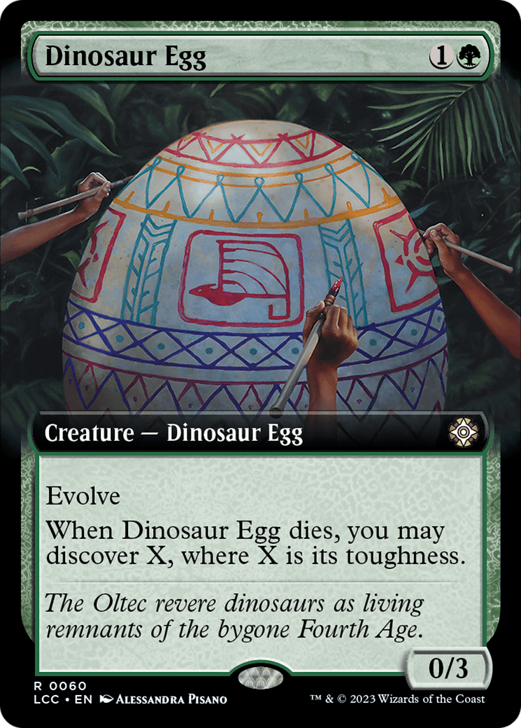 Dinosaur Egg (Extended Art) [The Lost Caverns of Ixalan Commander] | GrognardGamesBatavia