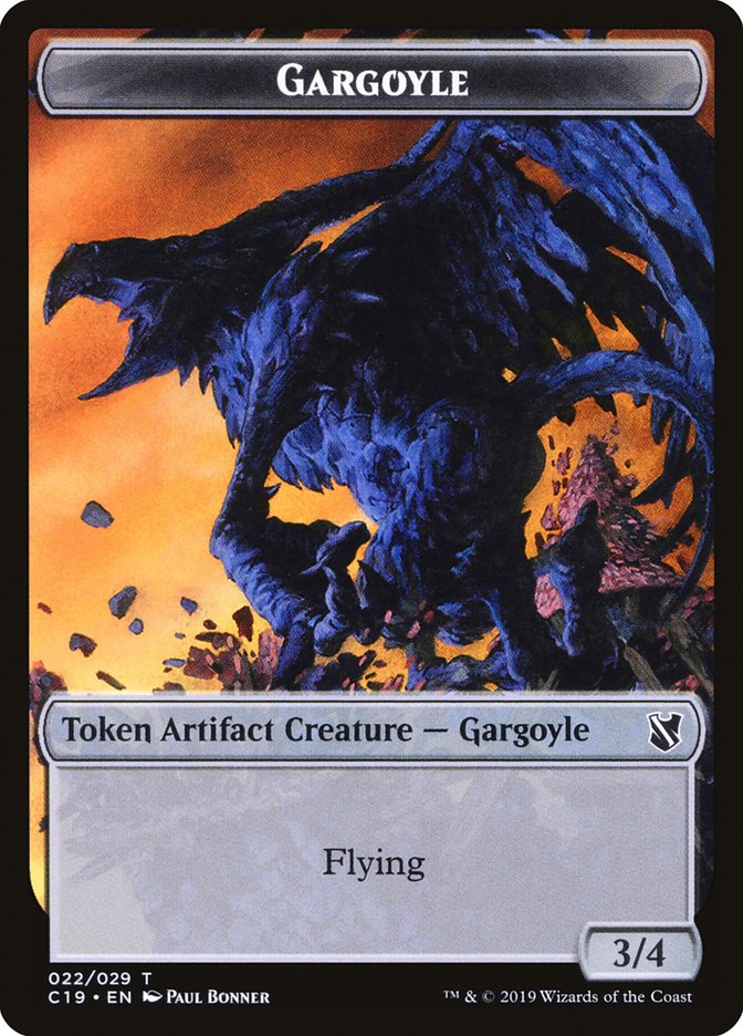 Gargoyle Token [Commander 2019 Tokens] | GrognardGamesBatavia