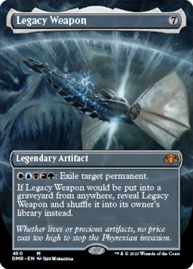 Legacy Weapon (Borderless Alternate Art) [Dominaria Remastered] | GrognardGamesBatavia