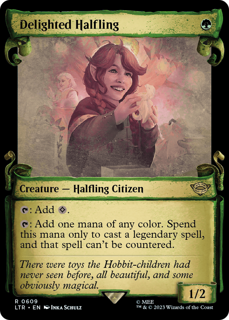 Delighted Halfling [The Lord of the Rings: Tales of Middle-Earth Showcase Scrolls] | GrognardGamesBatavia