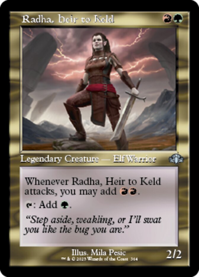 Radha, Heir to Keld (Retro) [Dominaria Remastered] | GrognardGamesBatavia